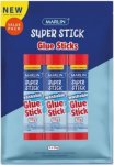 Marlin Non Toxic 35G Glue Stick Value Pack - Marlin