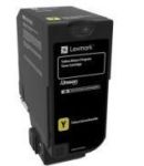 Lexmark L74C50Y0 CS720 CS725 CX725 Yellow Return Programme Toner Cartridge