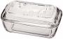 Luminarc European Tempered Glass Cow Butter Dish - 1 Pound Capacity