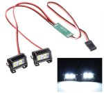 Hobby Details – White Double Row 4 LED Roof Spot Lights 1 10
