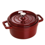 Staub Cast Iron Round Casserole Dutch Oven 20CM 2.2L Grenadine