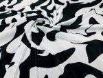 Printed Pleated Satin