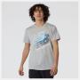 New Balance Men's Graphic Heathertech T-Shirt - Athletic Grey Heather - 2XL