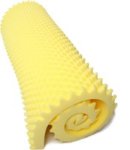 Extra-large Convoluted/eggbox Mattress Topper Yellow