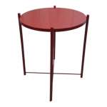 Smte- Round Occasional Coffee Table Red With Keychain