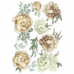 Vinyl Transfer Beige Blooms