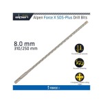 Alpen Force X 8.0 X 310 250 Sds Plus Rebar Drill Bit X4 Cutting Edges ALP845008