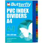 Plastic File Dividers – A4 140M – 16 Tab A-z – FIL047