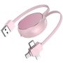 3 In 1 Multi USB Cable Charging Adapter With USB C Type C Micro USB