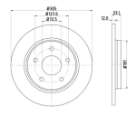 Stone Brake Disc Rear – Solid BR12260