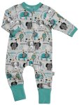 Ellie Crest Allover Print Onesie