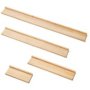 Stylish Wooden Floating Shelves - 4PC Wall Decor Storage Set