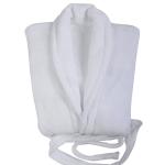Club Classique 450GSM Towelling Bathrobe With Collar - White - 5XL