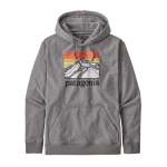 Mens Line Logo Ridge Uprisal Hoody - Gravel Heather XL