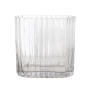 Clear Glass Vase With Stripes