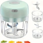 Electric MINI Food Shredder Rechargeable Small Food Processor Suitable For Garlic Fruit Puree Onion Herbs Vegetables Ginger Frui
