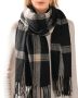 Furtalk Winter Scarf For Women Shawl Soft Tassel Plaid Large Oversized Scarves Wraps