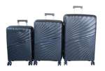 Smte Unbreakable 3-PIECE Polypropylene Luggage Set Lightweight tsa Lock With Keychain