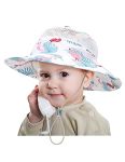 Zurlefy Baby Girls Hats 12-36 Months Outdoor Upf 50+ Sun Protection Toddler Bucket Hat Summer Beach Hat For Kids 32-03S
