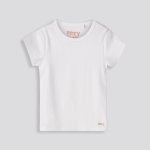 GIRLS Ribbed Tee - 10 Optic White