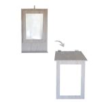Fold Up Wall Mounted Desk & Blackboard 100X60CM - White