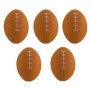 Rugby-american Football Stress Balls - 5-PACK