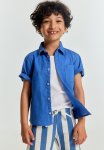 Printed Sweatshorts - Blue Striped