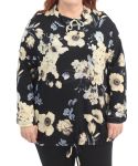 Ladies Printed Funnel Neck Top - 60 Floral
