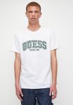 Guess Ss Cn College Logo Tee - Pure White