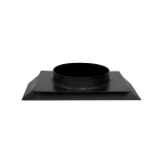 Probraai 1200 - 330 X 330 To 300 Mm Flue Adapter Round - Mild Steel Black