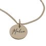 Madison Personalised Engraved Necklace In Rose Gold
