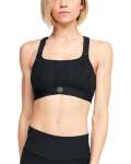 Women's Ua Rush Mid Jacquard Sports Bra - BLACK-001 XL