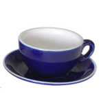 Fortis - Italia - Blue Open Cappuccino Cup 210ML & Saucer Set Of 12