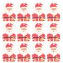 Craft Diy Cute Christmas Themed Gift Card Tag Set Of 100 7CM -santa