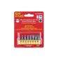 Tork Craft - S/driver Bit Set 8PIECE Slotted 3MM-9MM - 5 Pack