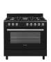 ELBA Essential 90CM 5 Burner Gas Stove & Gas Oven - Black + Free Totai Heater