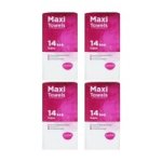 Sanitary Towels 4 Packets. 56 Pads In Total