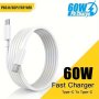 New 60W Fast Charging Cable Type-c To Type-c Charger Data Transmission Durable For Type-c Charging