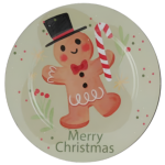 Plate Pp 33X33X1.5CM Cookie With Top Hat