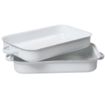 Rectangular Roaster 8LT White Black Speckles