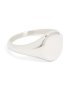 Mens Waterproof Stainless Steel Oval Signet Ring - M/l
