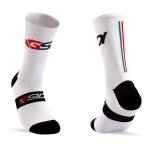 A Pair Of Unisex Quick Dry Cycling Socks Comfy Breathable Casual Soft Socks For Men & Women Winter & Autumn