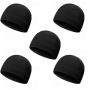 5PCS Warm Fleece Beanie Hat Soft Microfleece Winter Running Cap For Men