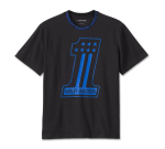 Men’s 1 Racing Short Sleeve Tee – Harley Black
