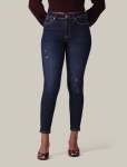Nala Mid-rise Dark Ripped Skinny Jeans - 20 Dark Wash