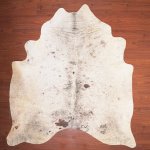 A Grade Cow Hide 069 Black white XL - Extra Large Tricolour Speckled