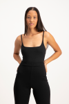 Mindy Strappy Bodysuit - Black - S
