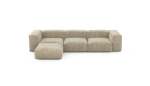 Four Module Chaise Sofa - Cord Velours - Sand - 314CM X 199CM