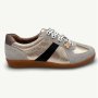 Quinn Leather Sneaker - Black/gold - 8