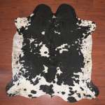 Aa Grade Cow Hide 1008 Black white L - Large Black white Panelled